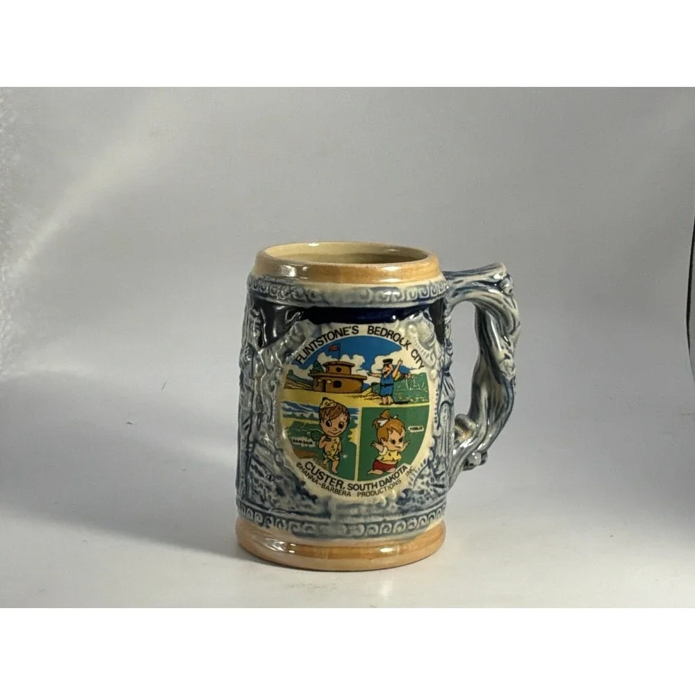 Custer South Dakota Beer Stein Pebbles‎ And Bam Bam